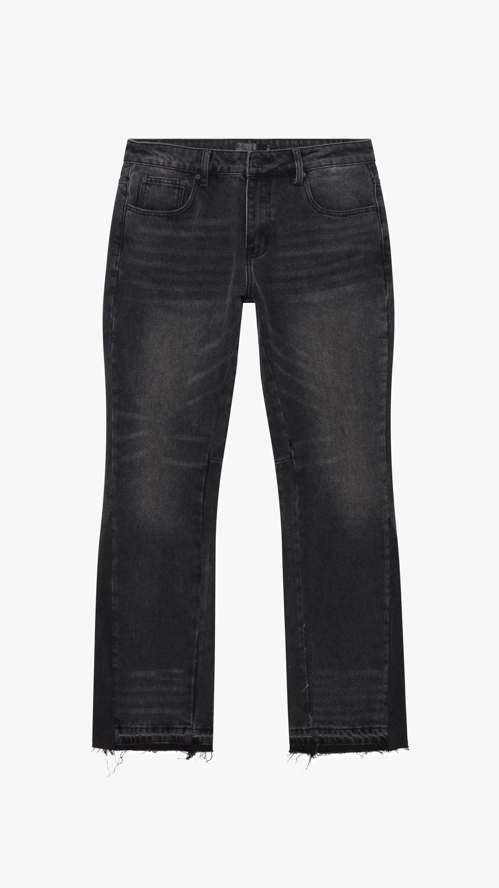 Siarr Flared Jeans - Washed Black