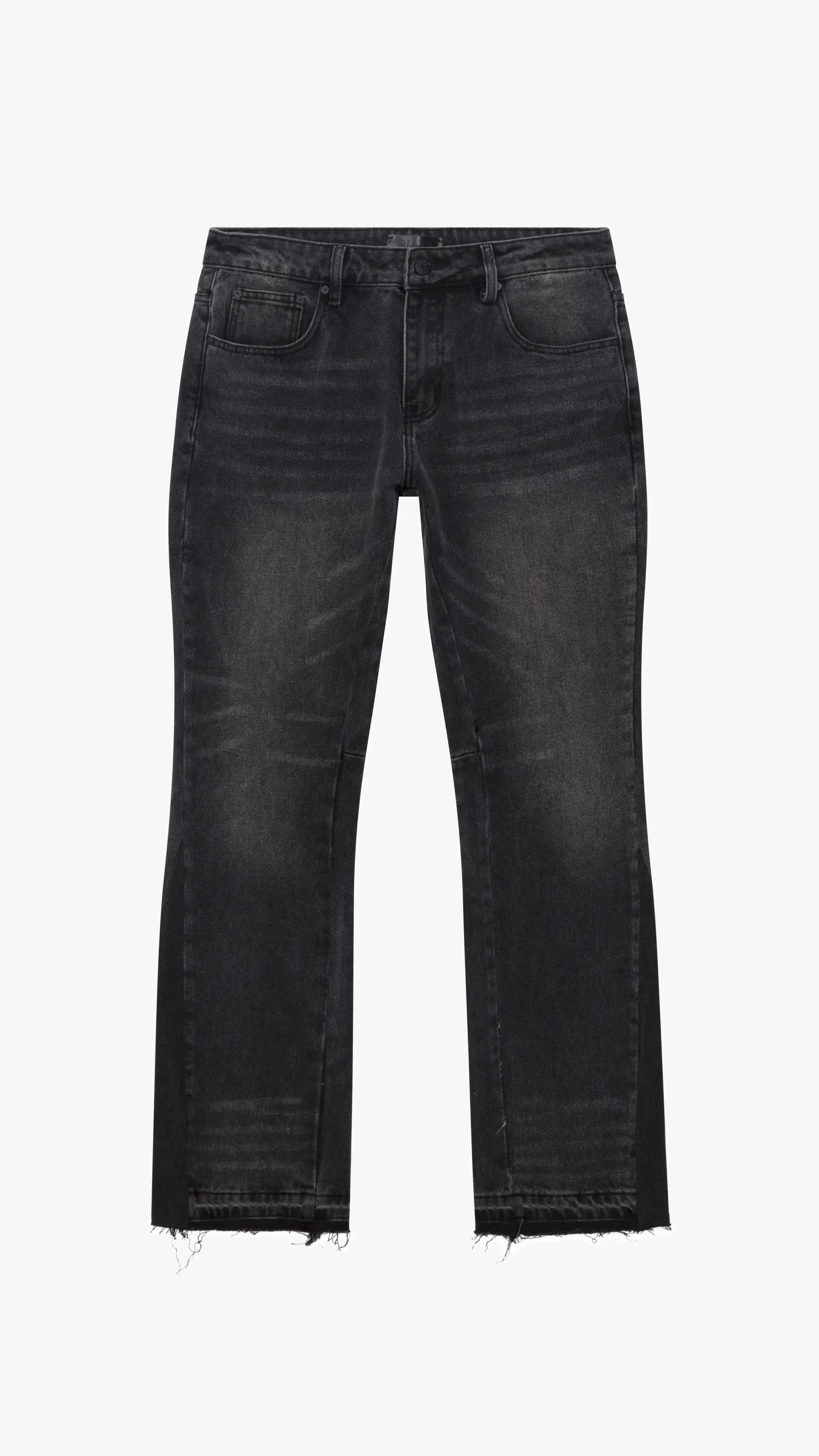 Siarr Flared Jeans - Washed Black