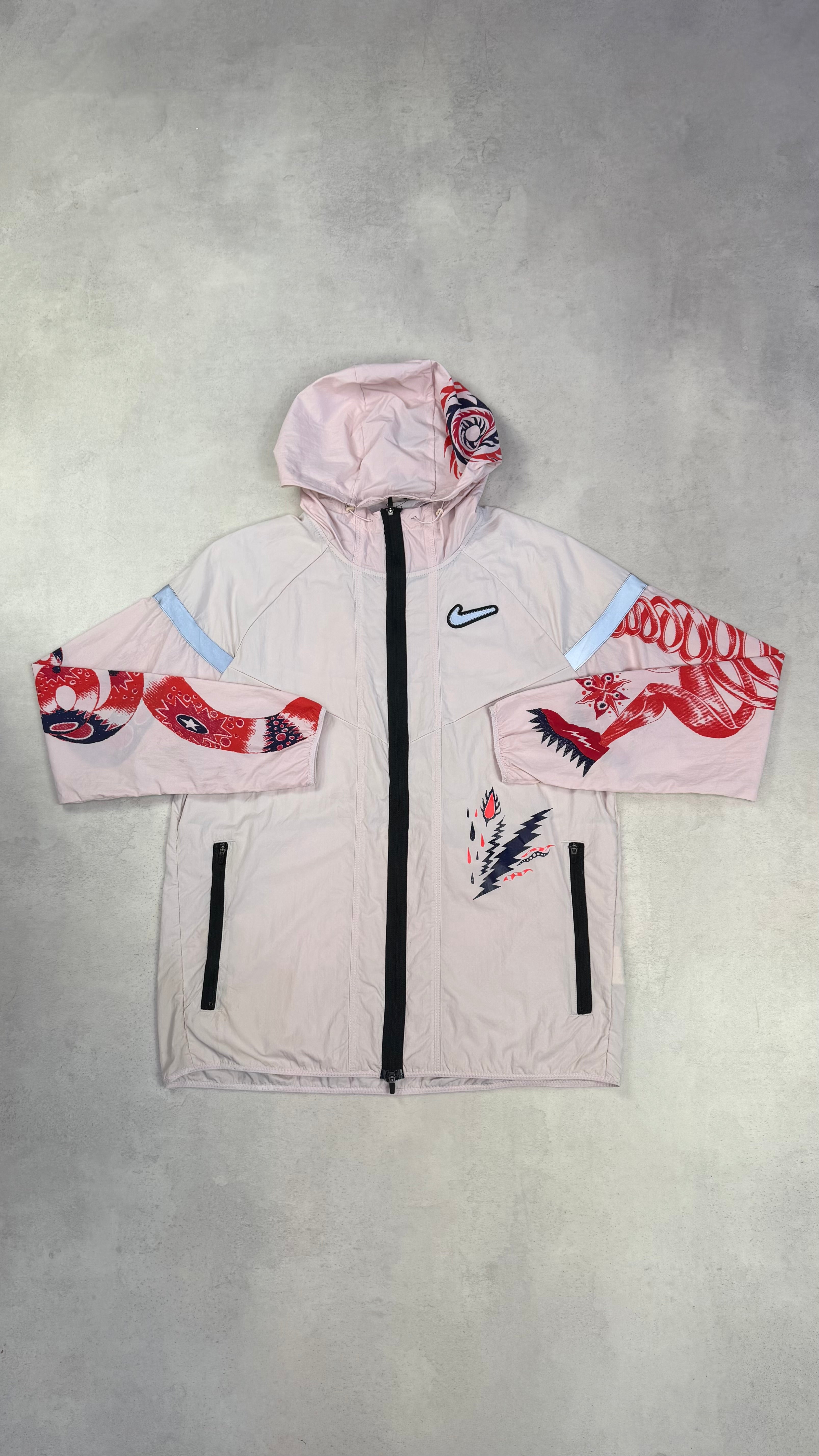 Nike Pink Tokyo Dragon Windrunner, Miler T-Shirt & Stride Shorts Trio Set