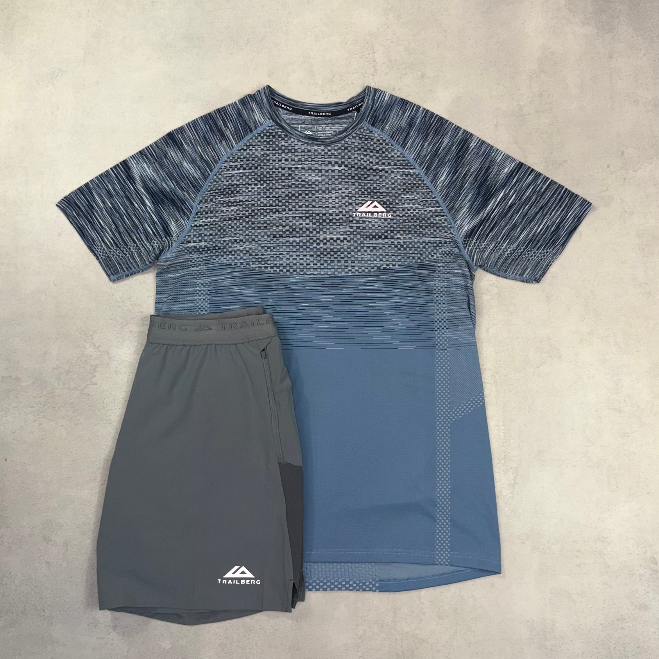 Trailberg Striped Apex T-Shirt & Triathlon Shorts Set