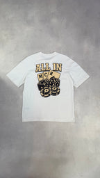 Patterned 'All In' T-Shirt - Beige