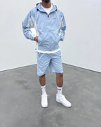 Siarr Orbit Light Blue Windbreaker