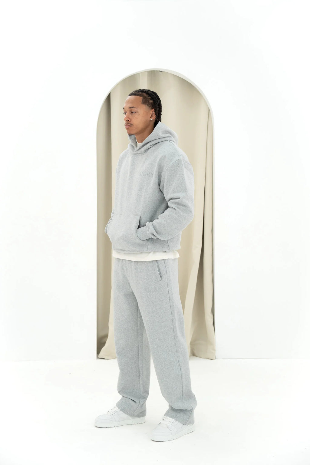 Siarr Puff Hoodie - Grey