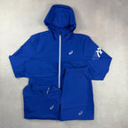 Asics Cobalt Windrunner, T-Shirt & Shorts Trio Set