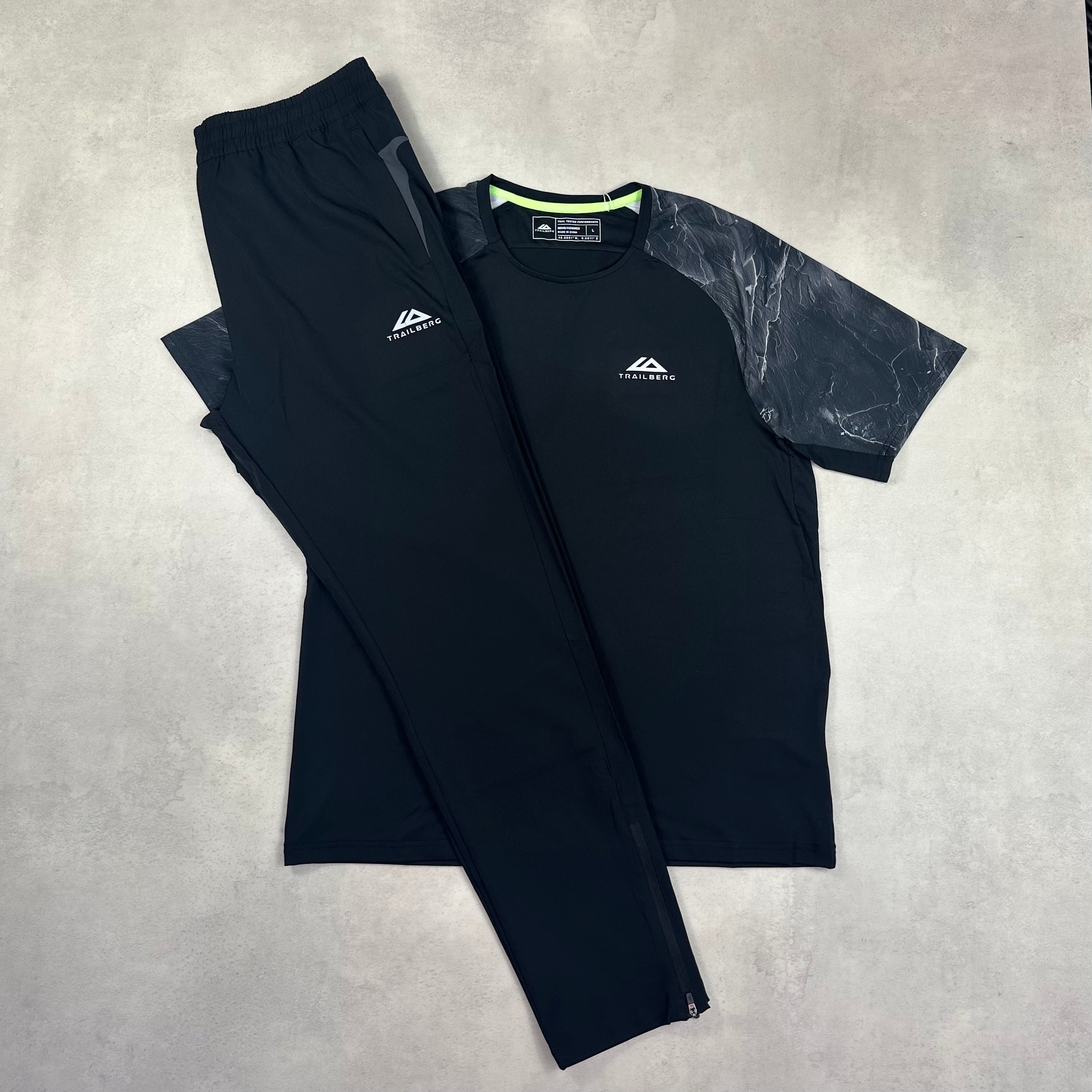 Trailberg Vertex Obsidian T-Shirt & AW25 Cloud Pants Tracksuit