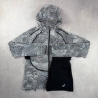 Asics White Limited Series Windrunner & Black Core Shorts Duo Set