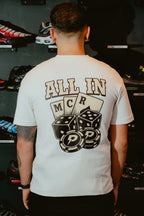 Patterned 'All In' T-Shirt - Beige