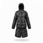 Asics Black Fujitrail Windrunner & Shorts Duo Set
