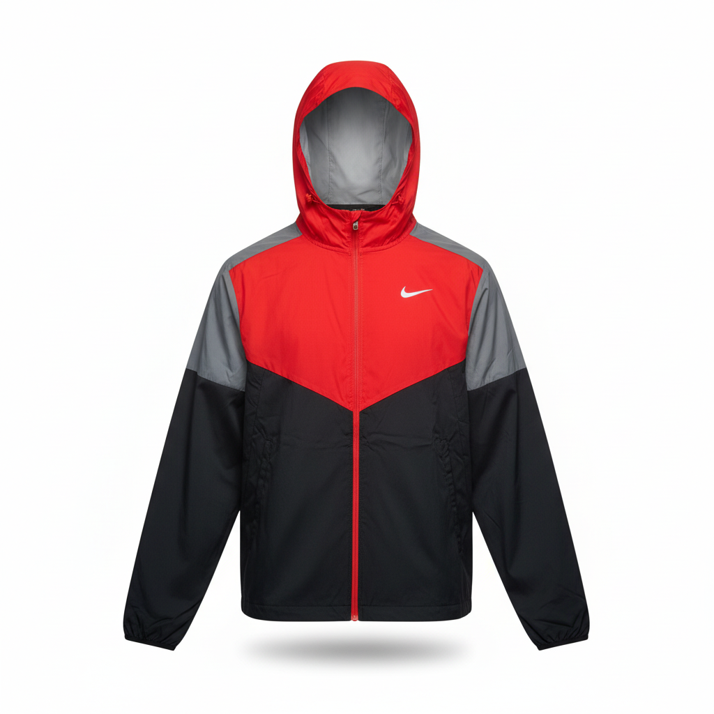 Nike Windrunner - Crimson Red & Black