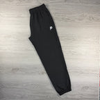 Patterned P Logo Pants - Black