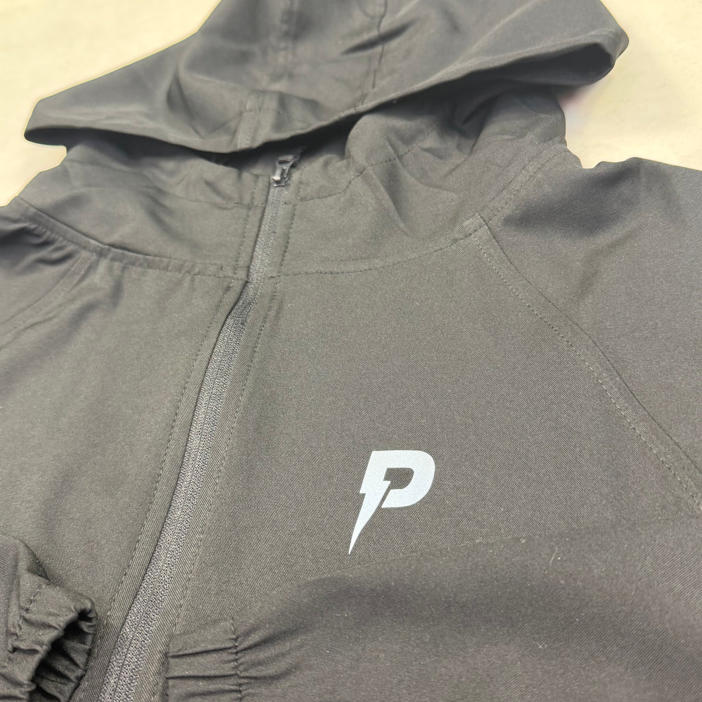 Patterned P Logo Windrunner - Black