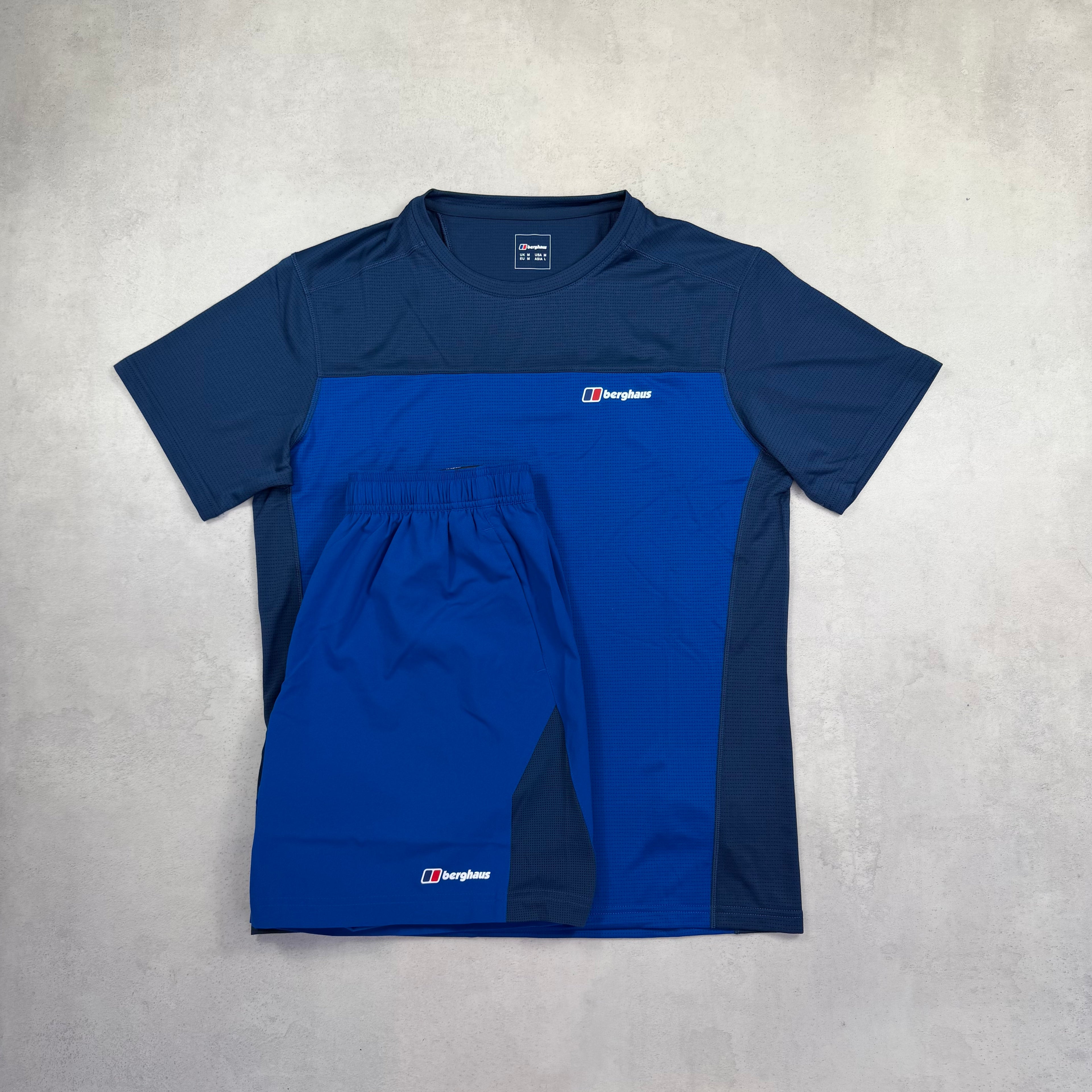 Berghaus 24/7 Explorer T-Shirt & Stanope Seven Shorts - Royal Blue/Navy