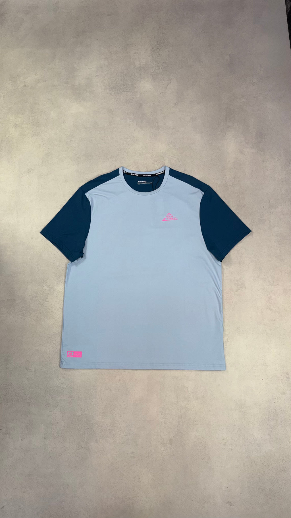 Montirex Trail 2.0 T-shirt - Light Blue / Navy / Pink