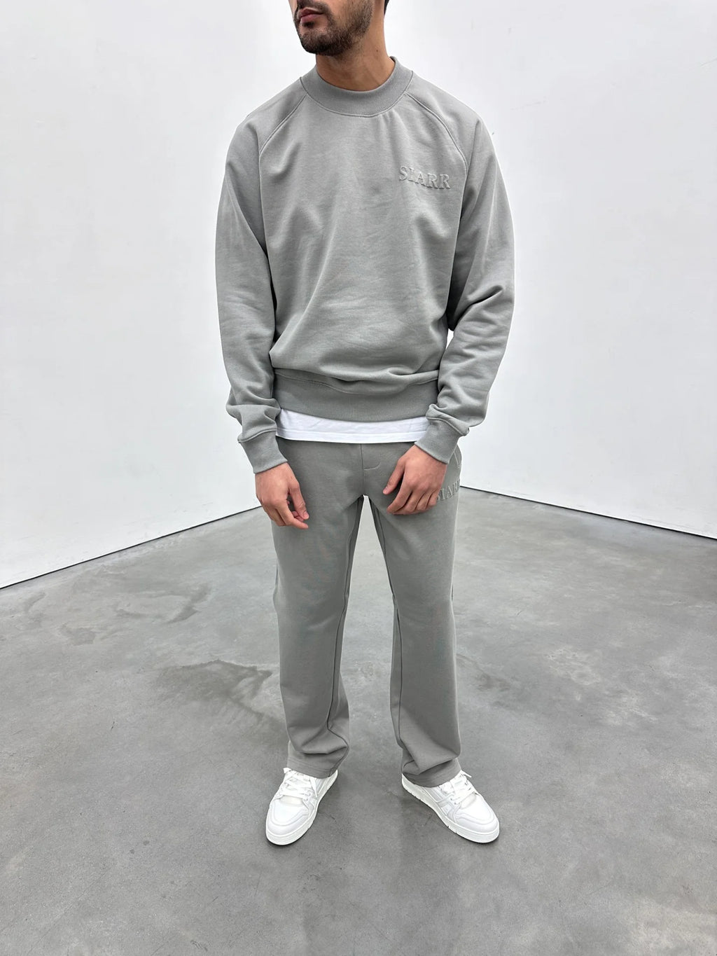 Siarr Puff Joggers - Dove Grey