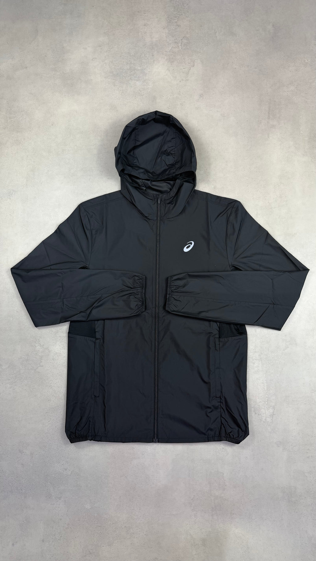 Asics Black Core Windrunner & Black Core Pants Tracksuit