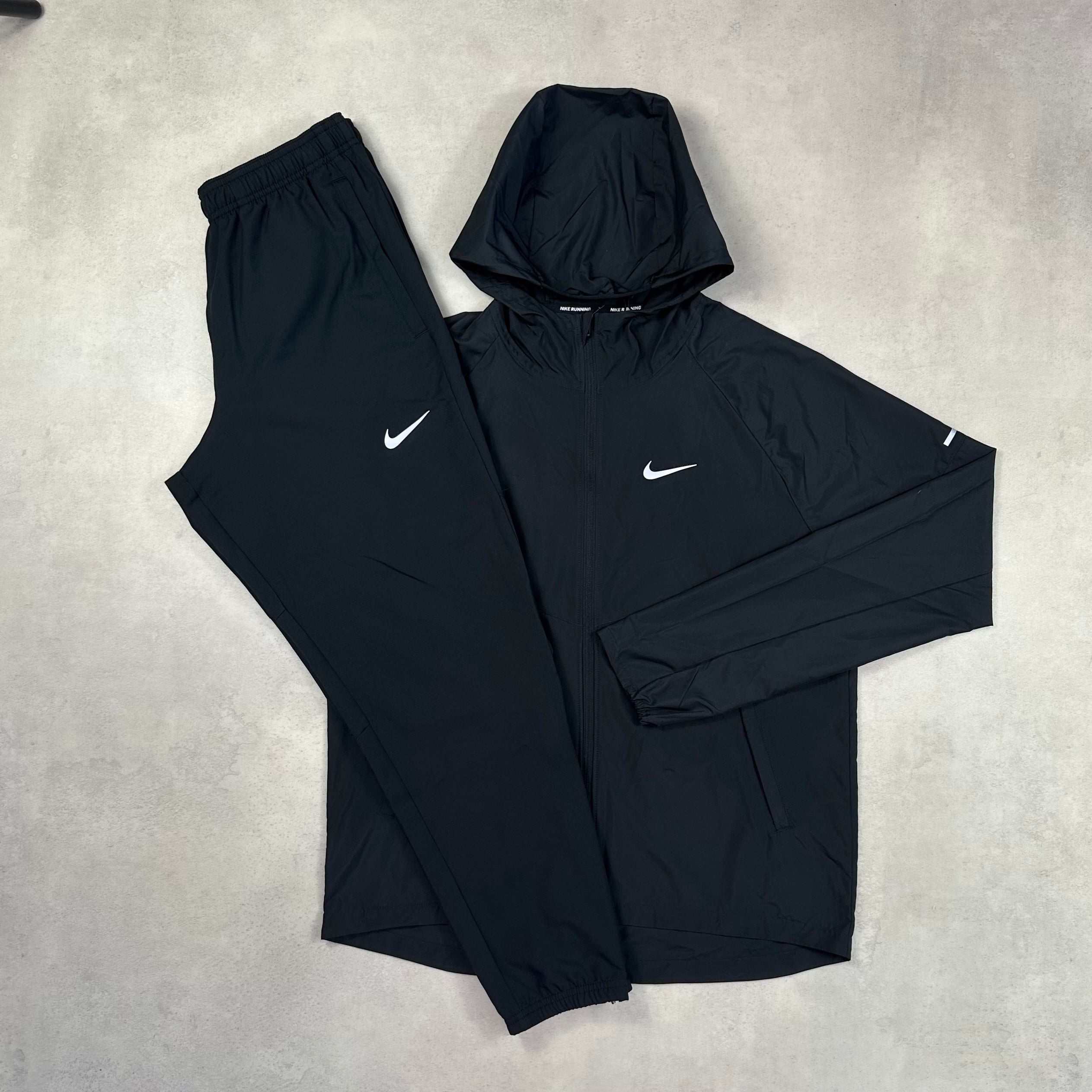 Nike Black Windrunner & Black Challenger Pants Tracksuit