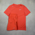Nike Wild Mango Miler T-Shirt & Challenger Shorts Duo Set