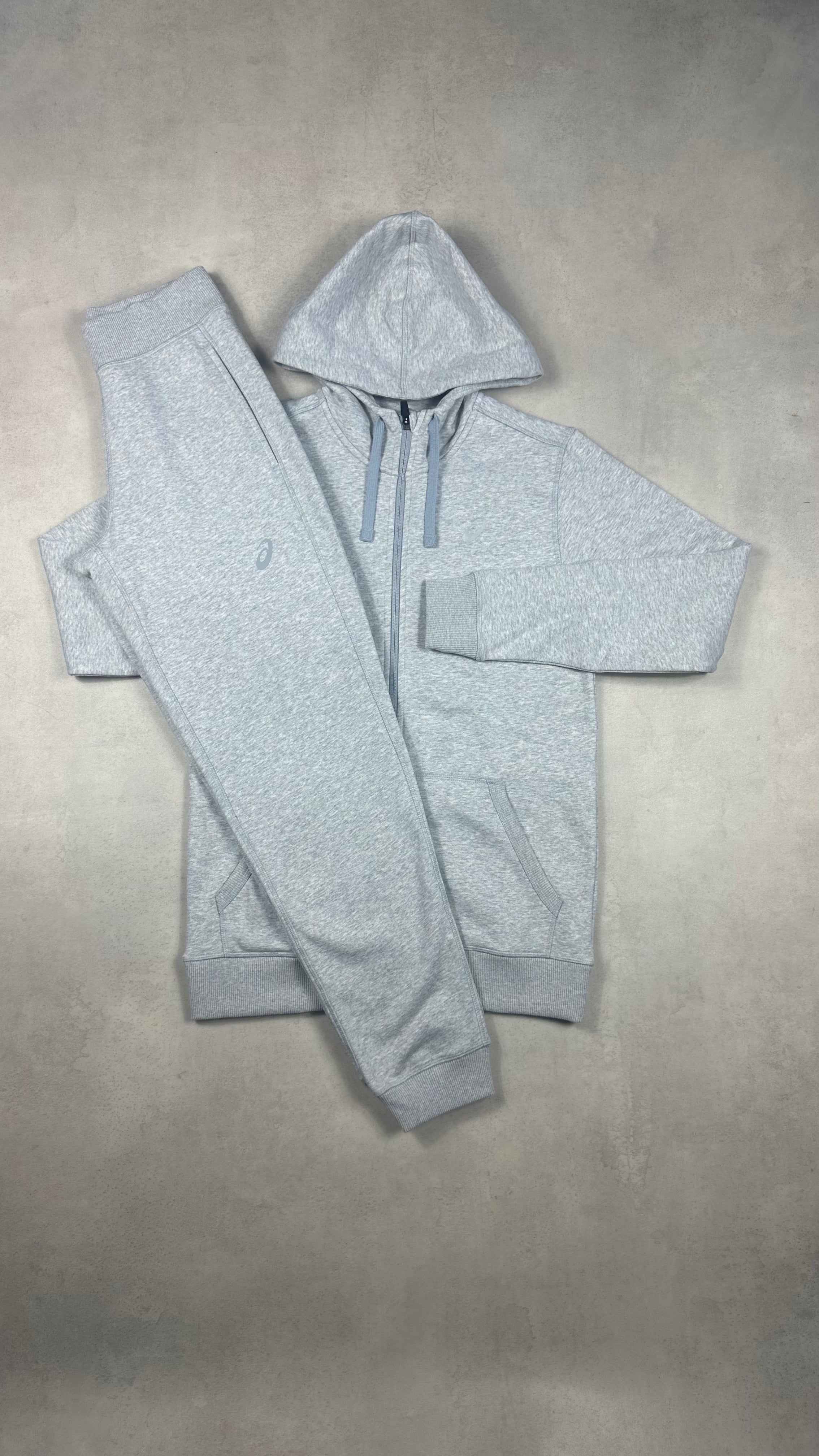 Asics Grey Icon Jacket & Grey Icon Joggers Tracksuit