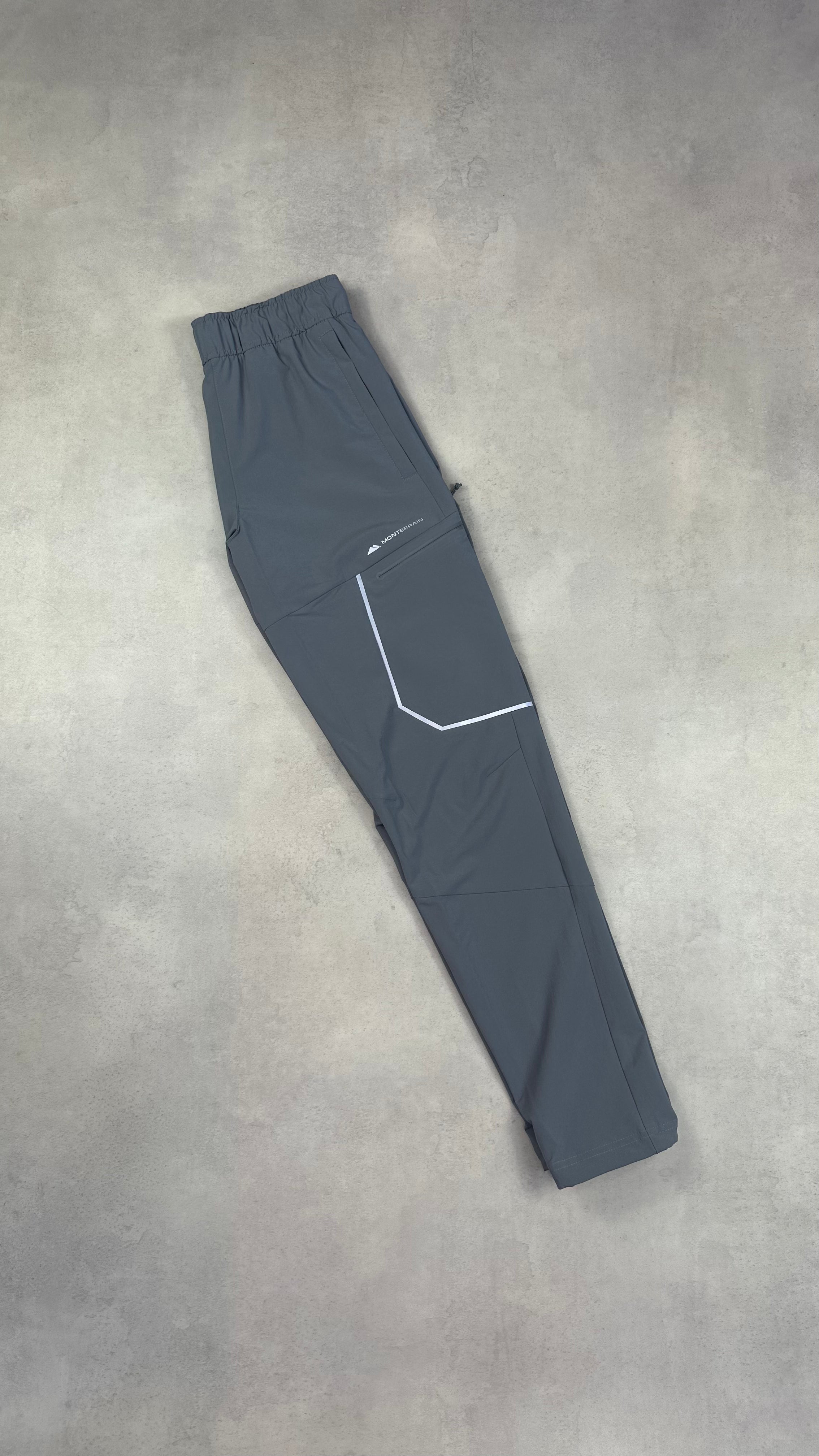 Monterrain Pink/Black Windrunner & Grey Ramble Pants Tracksuit