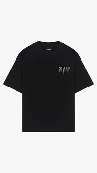 Siarr Relaxed Drip T-Shirt - Black