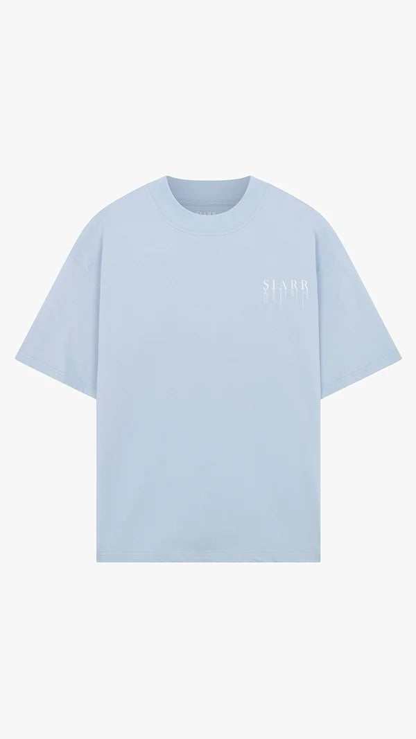 Siarr Relaxed Drip T-Shirt - Baby Blue