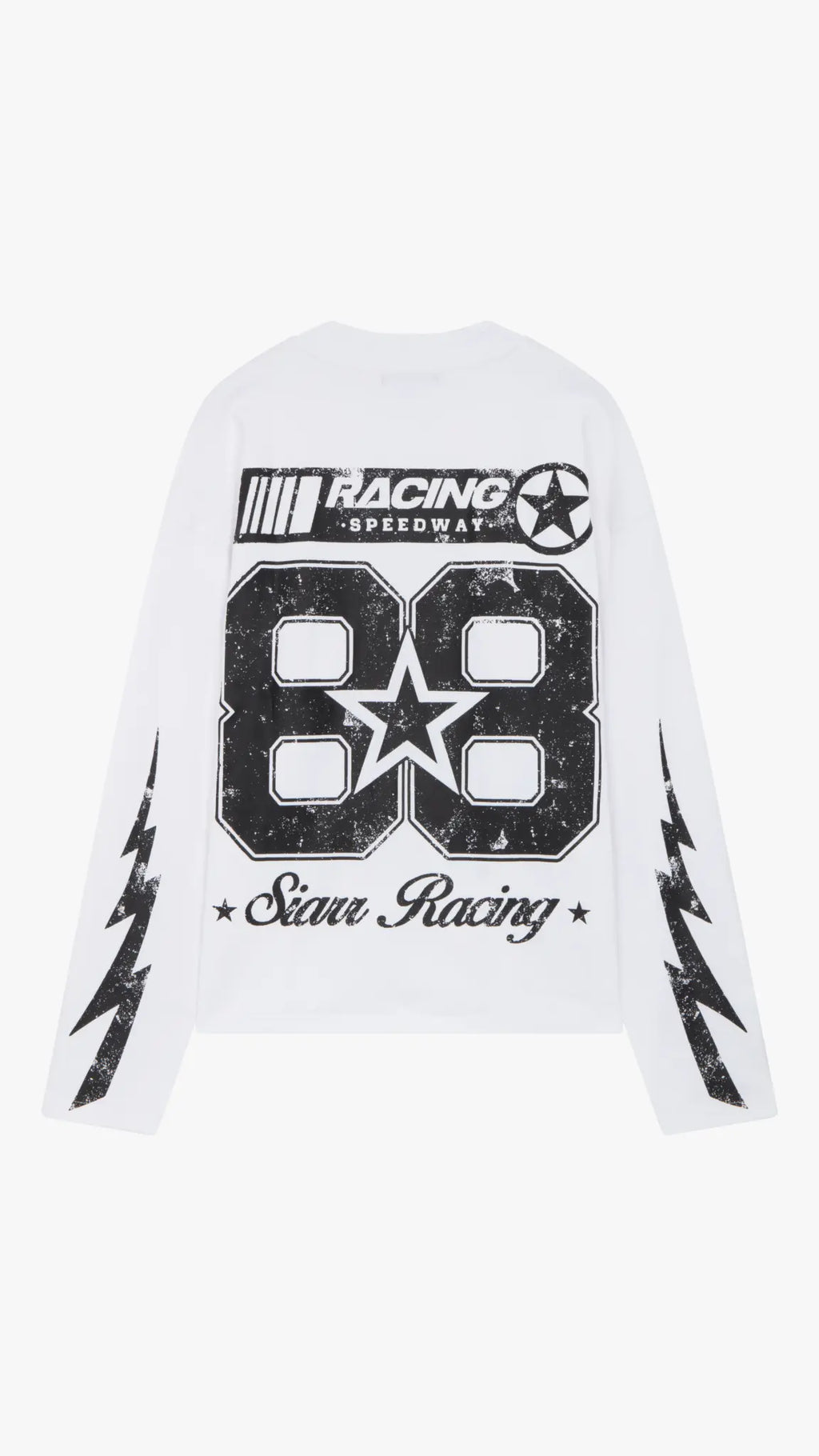 Siarr Speedway L/S T-Shirt - White