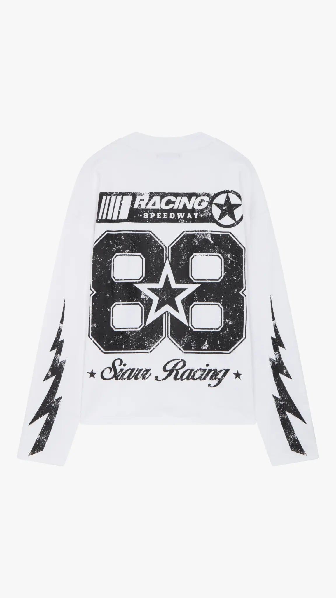 Siarr Speedway L/S T-Shirt - White