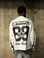 Siarr Speedway L/S T-Shirt - White