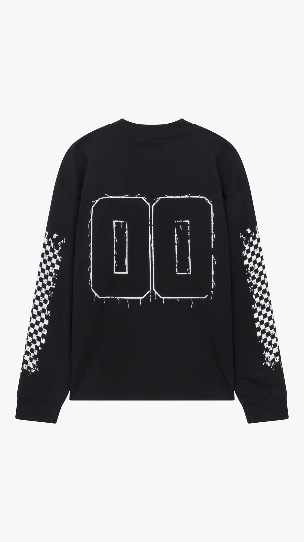 Siarr Chequered L/S T-Shirt - Black