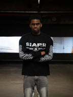 Siarr Chequered L/S T-Shirt - Black
