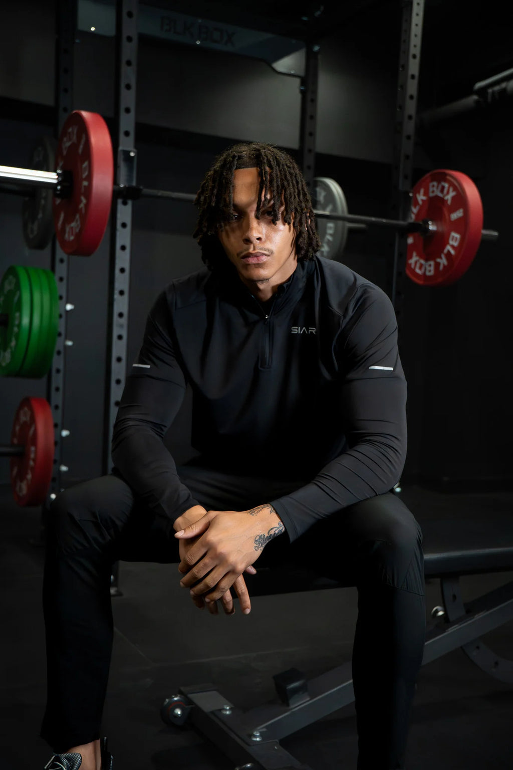 Siarr Performance 1/4 Zip - Black