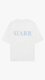 Siarr Puff T-Shirt - White / Baby Blue