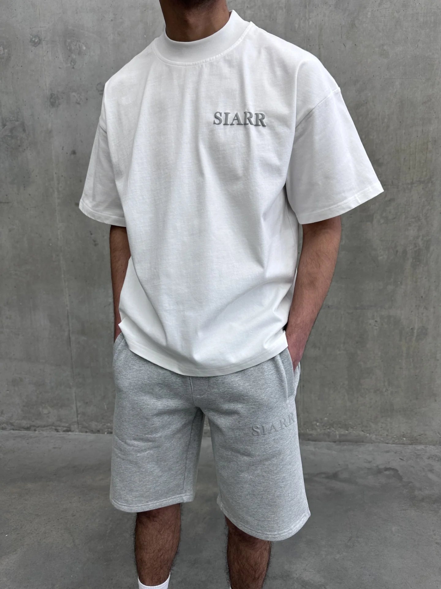 Siarr Puff T-Shirt - White/Grey
