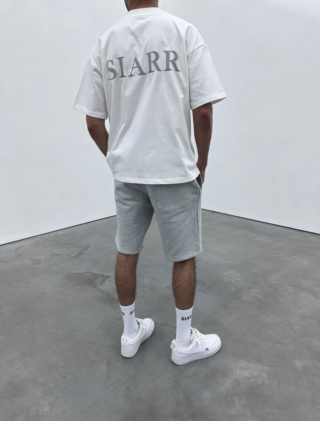 Siarr Puff T-Shirt - White/Grey
