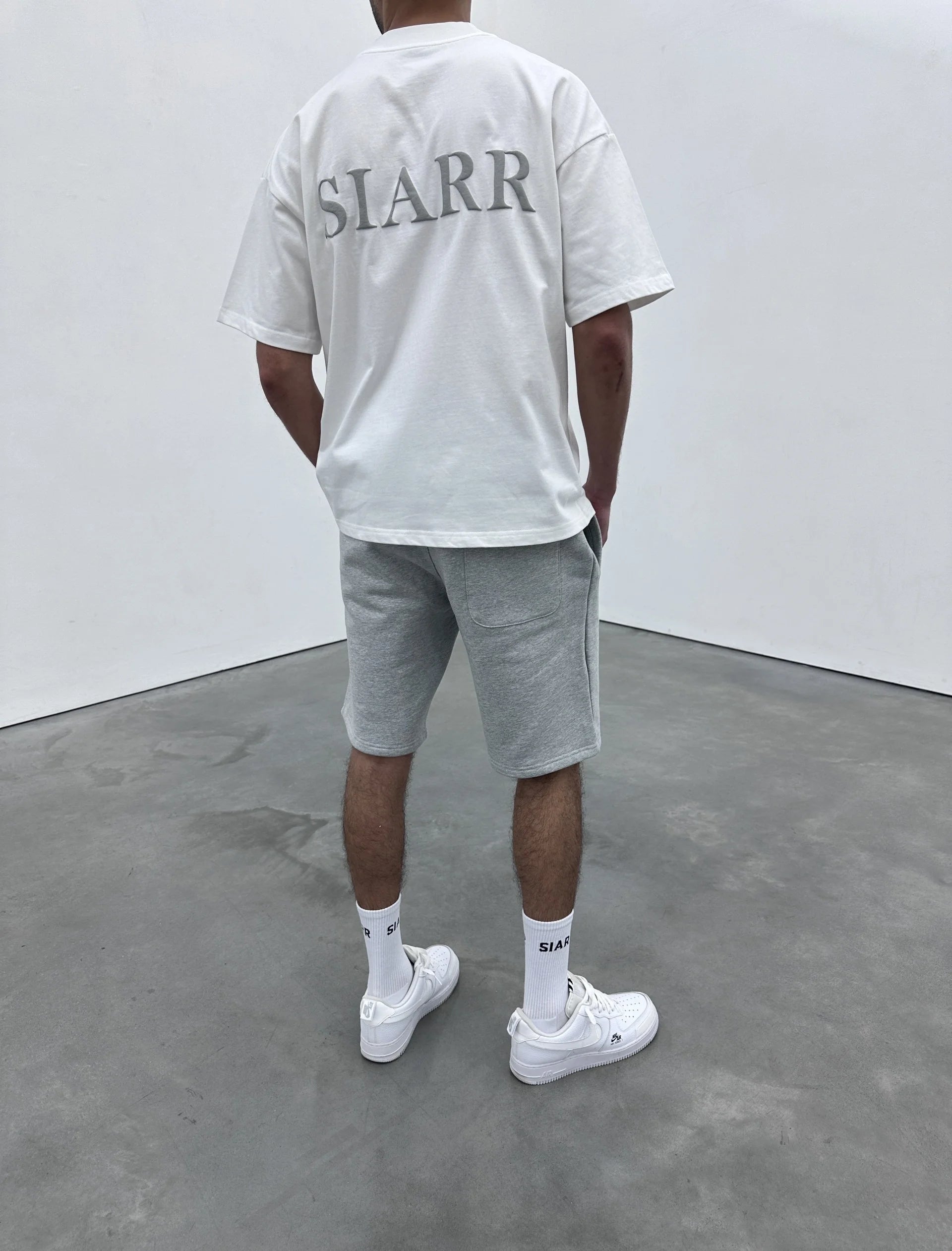 Siarr Puff T-Shirt - White/Grey