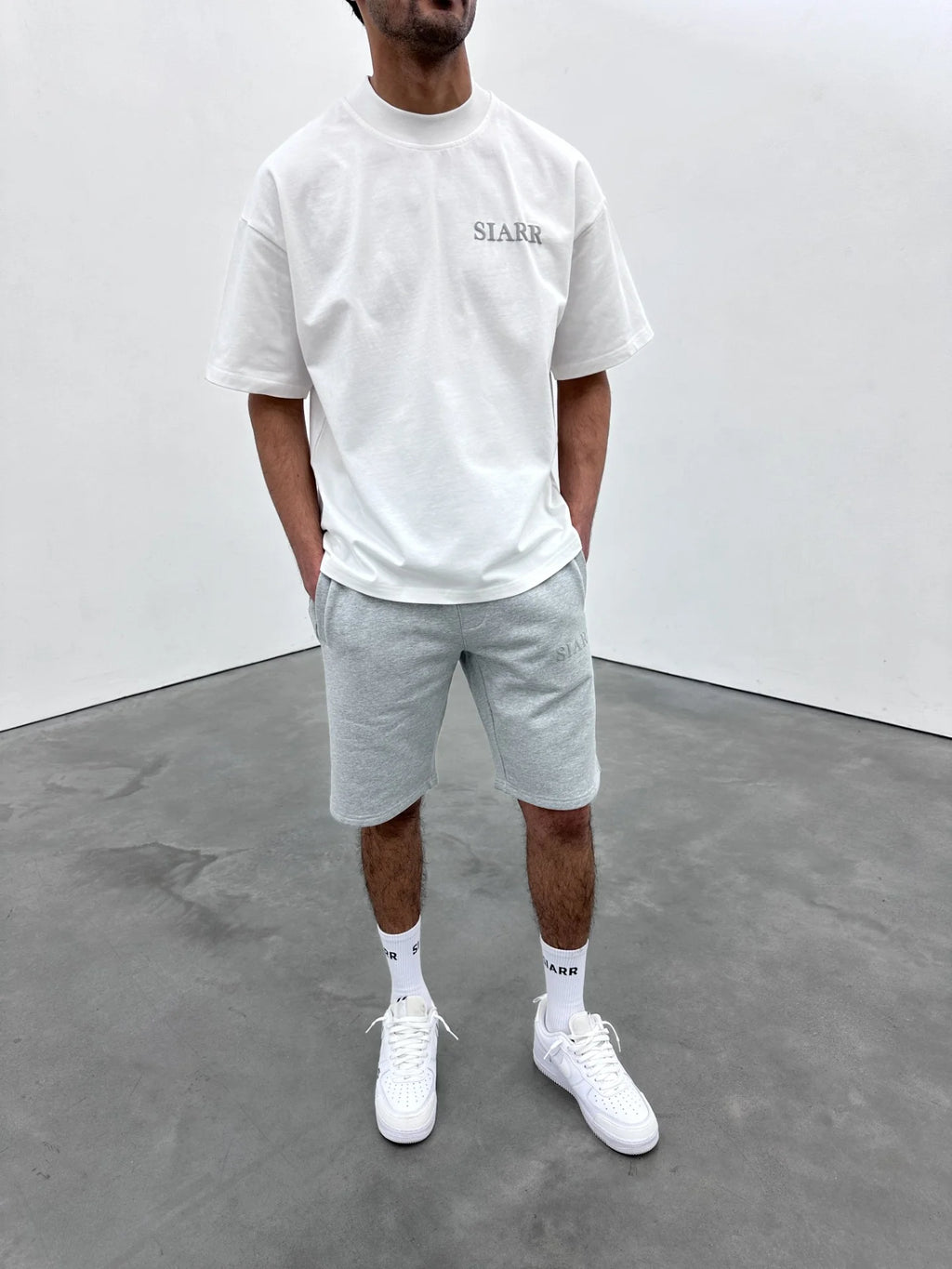 Siarr Puff T-Shirt - White/Grey