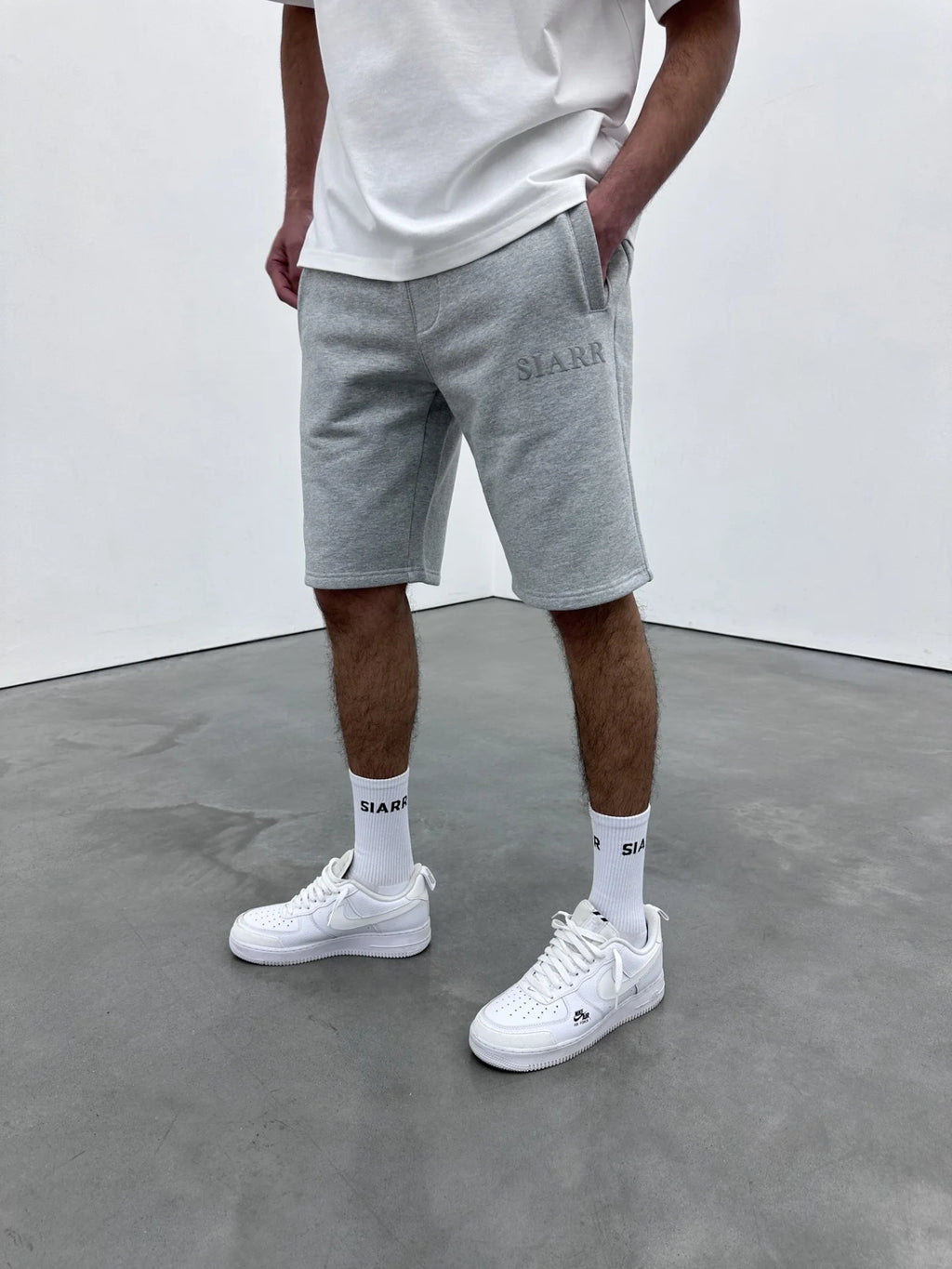 Siarr Puff Shorts - Grey