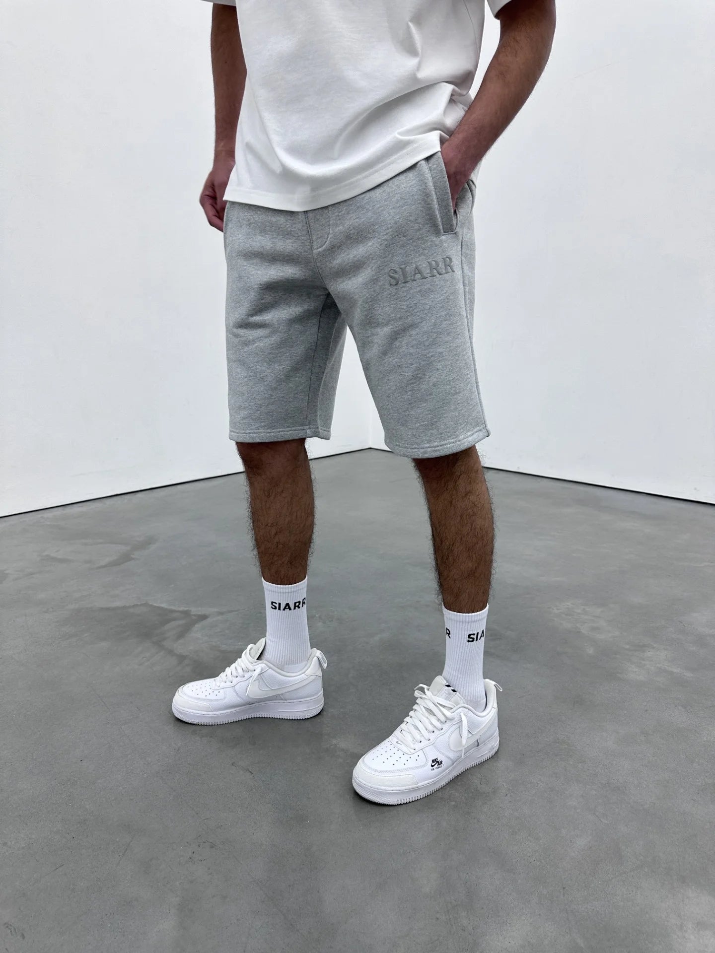 Siarr Puff Shorts - Grey