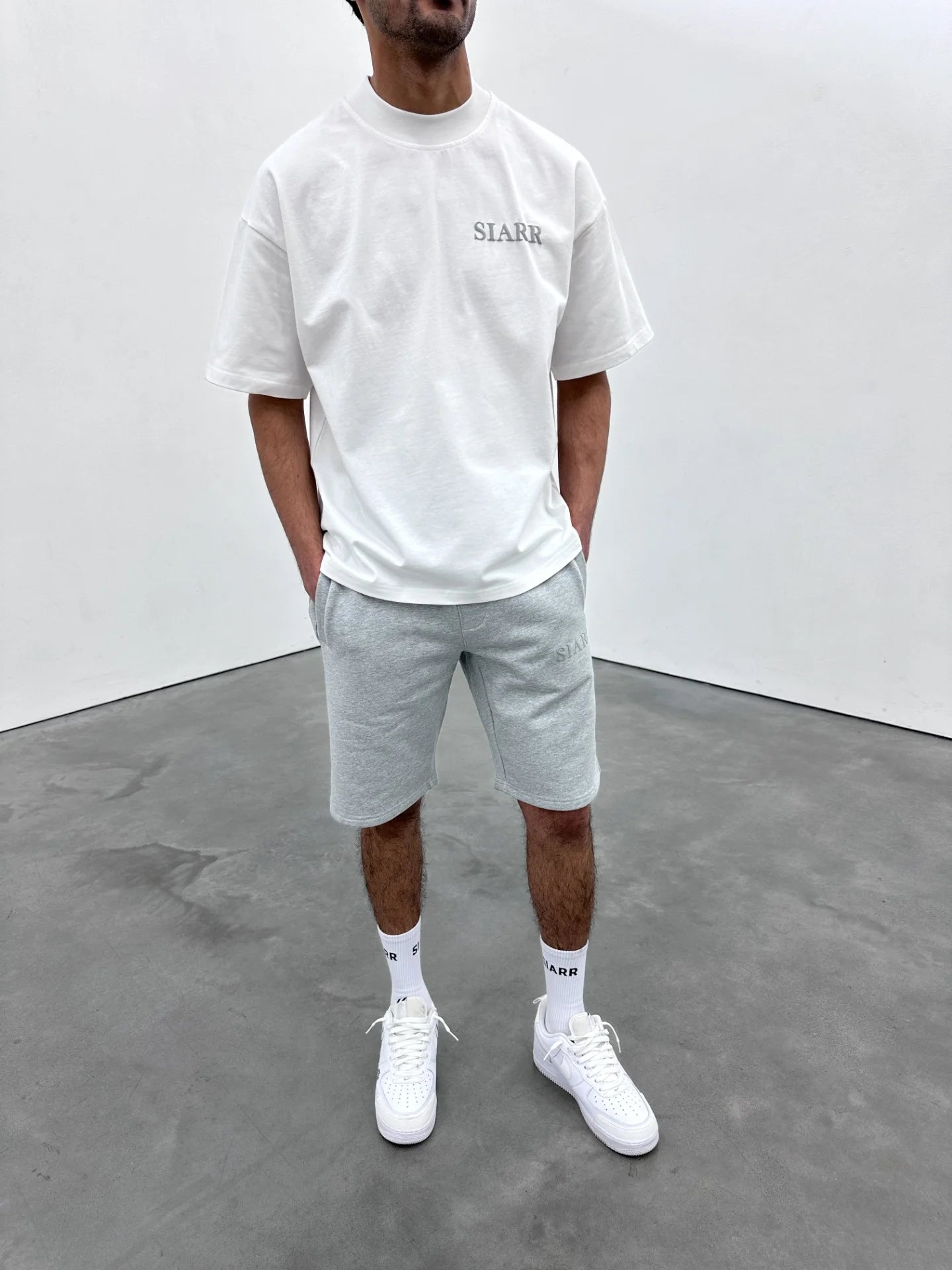 Siarr Puff Shorts - Grey