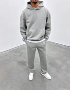Siarr Puff Hoodie - Dove Grey