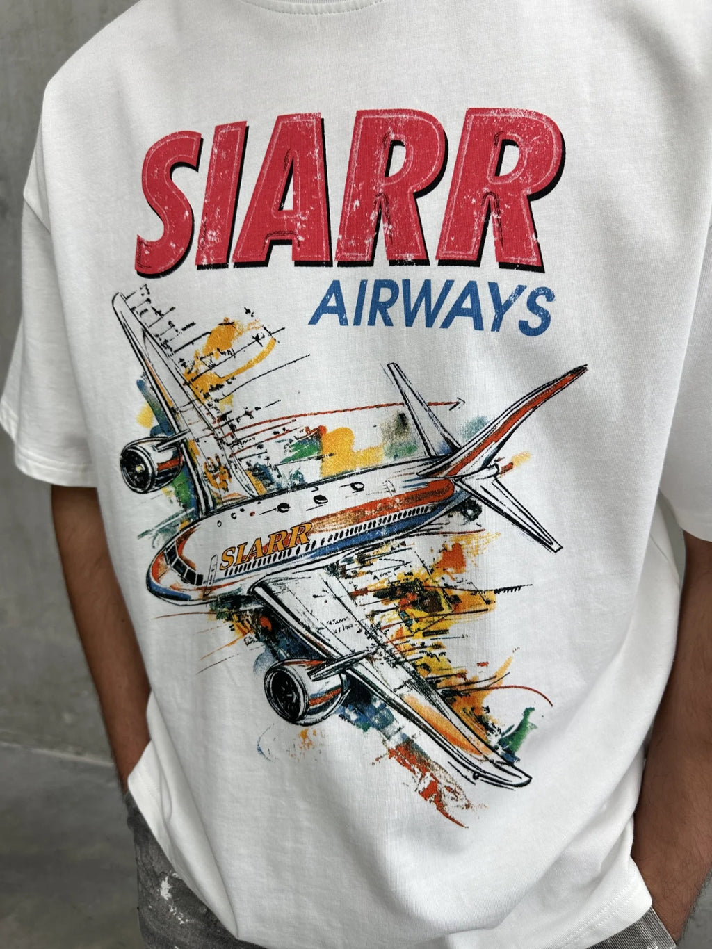 Siarr Aeroplane T-Shirt - White
