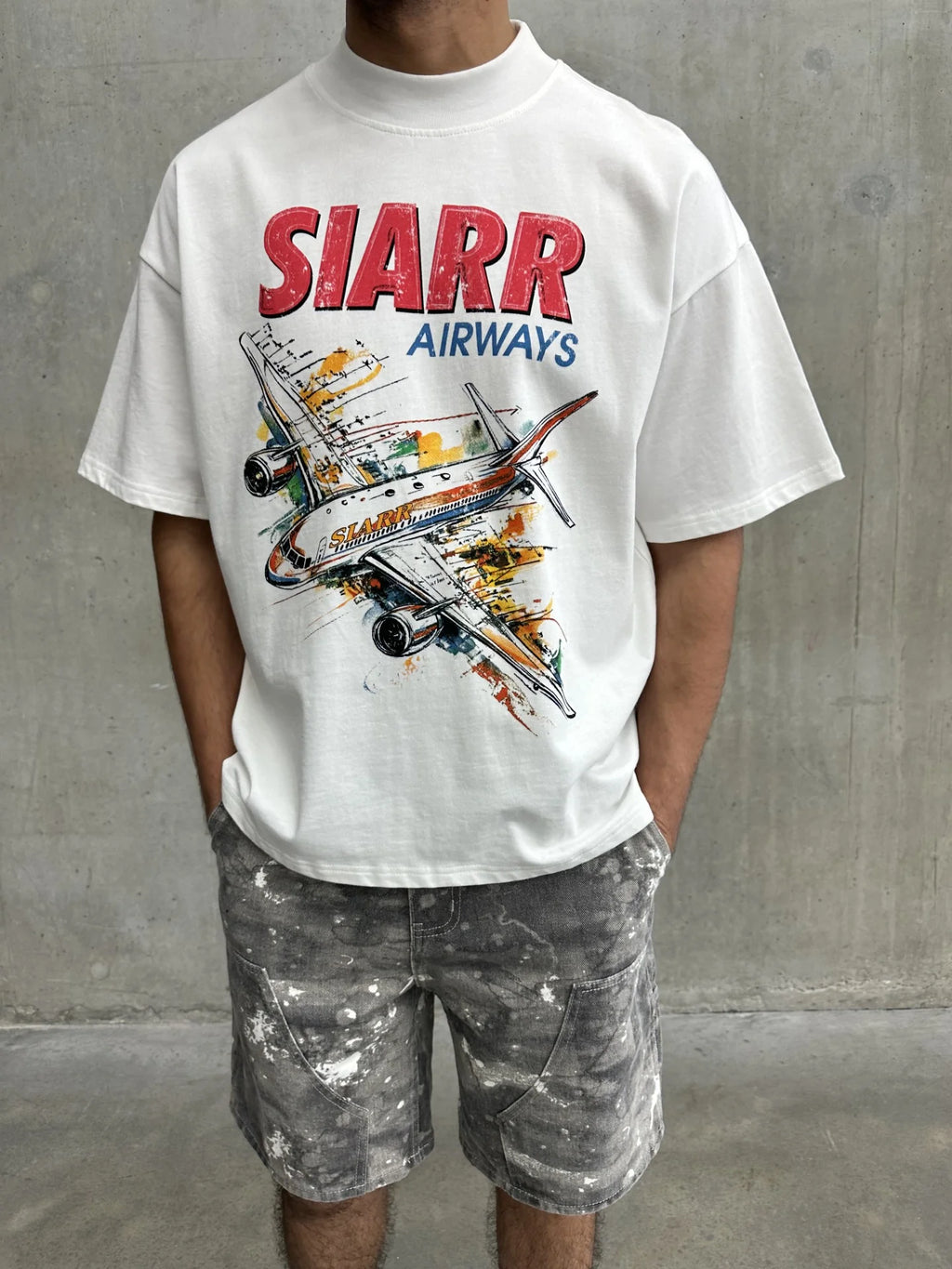 Siarr Aeroplane T-Shirt - White