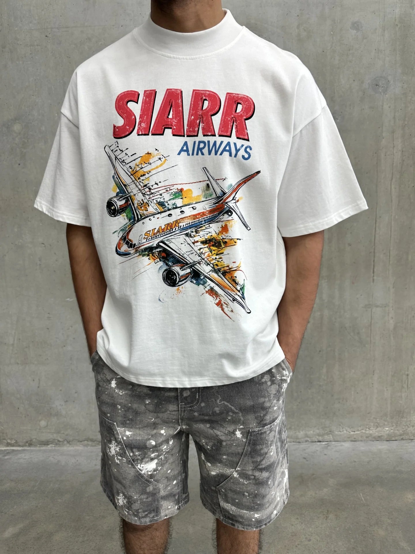 Siarr Aeroplane T-Shirt - White