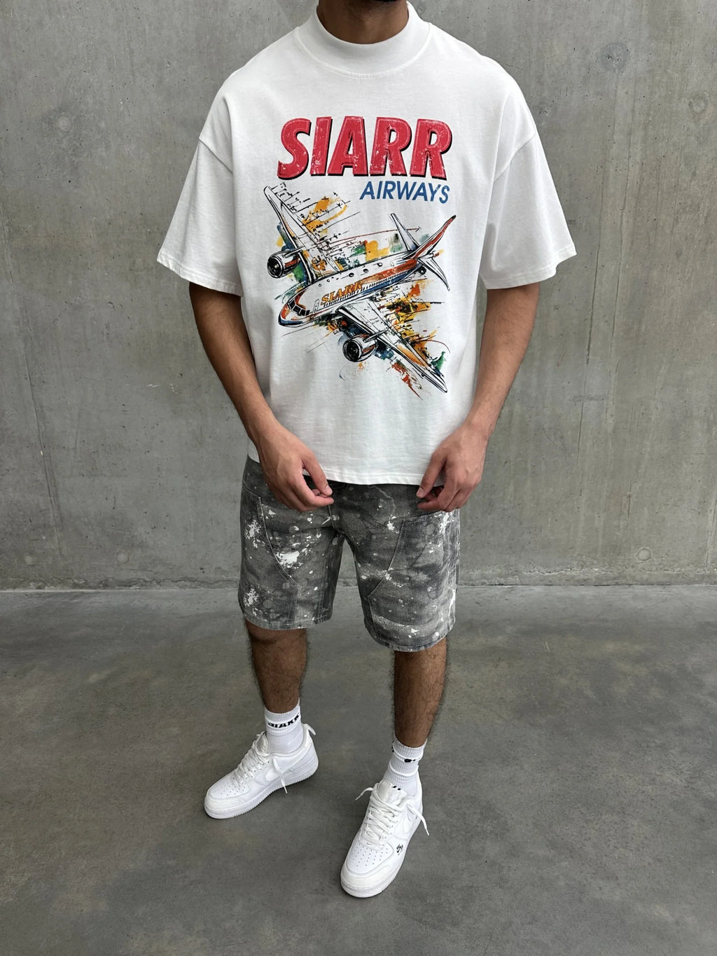Siarr Aeroplane T-Shirt - White