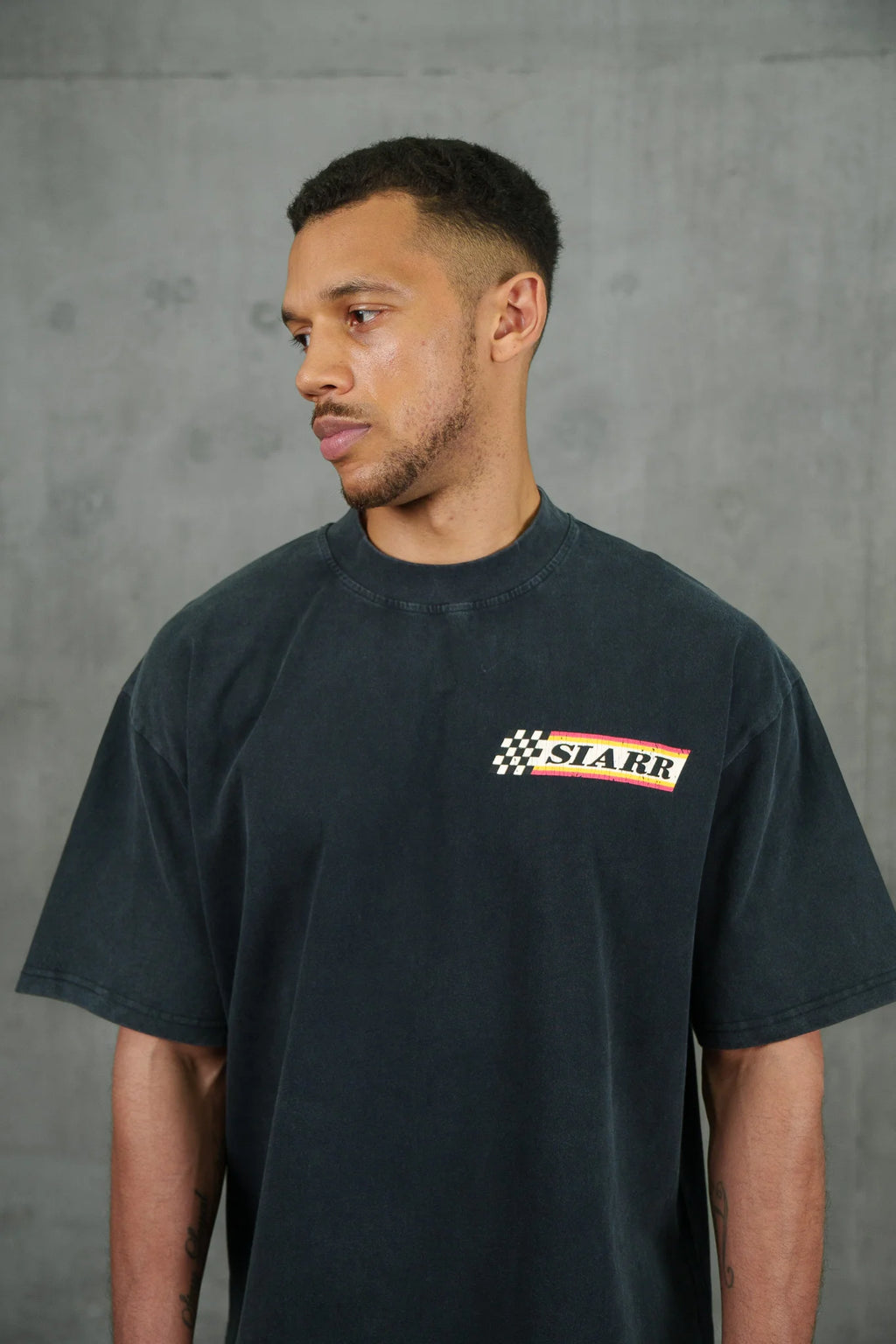 Siarr Take The Risk T-Shirt - Vintage Black
