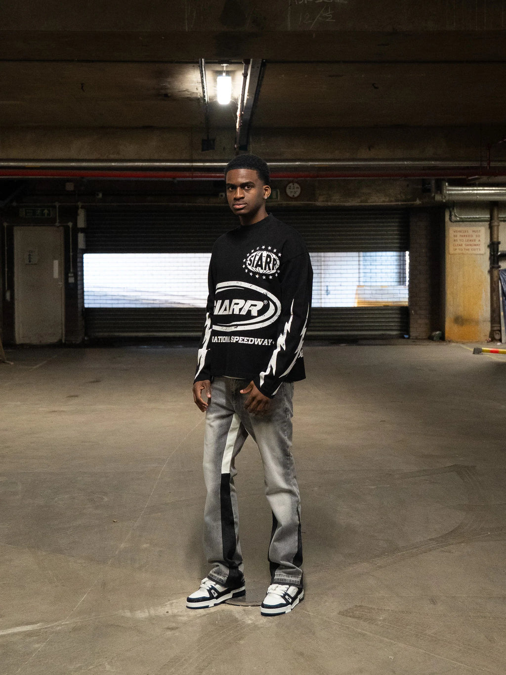 Siarr Speedway L/S T-Shirt - Black