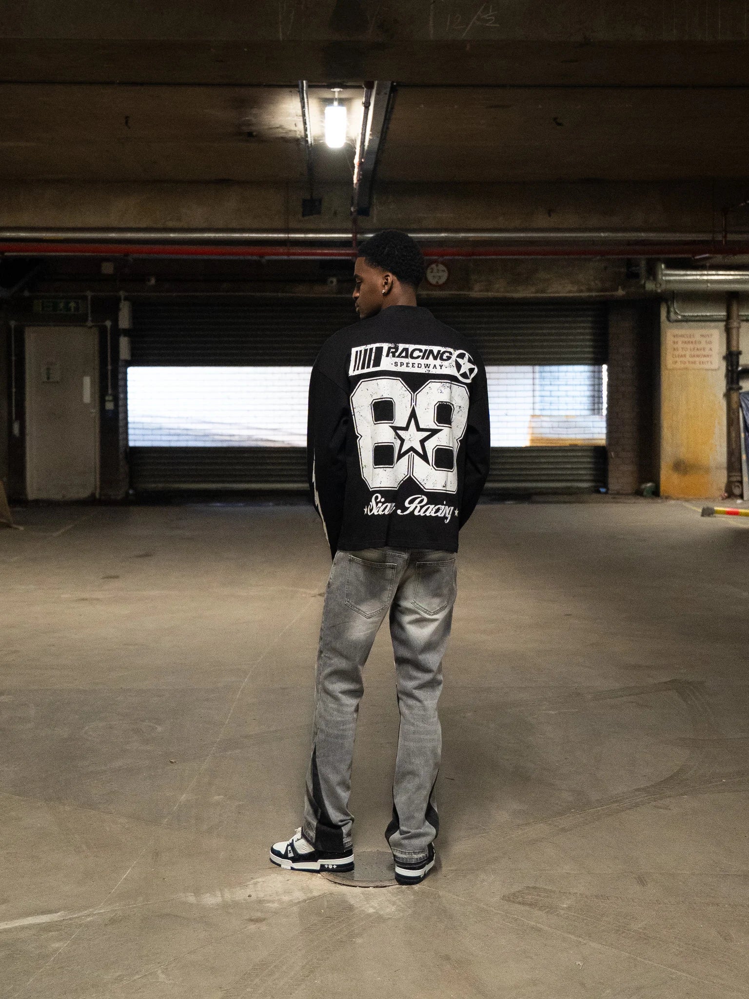 Siarr Speedway L/S T-Shirt - Black