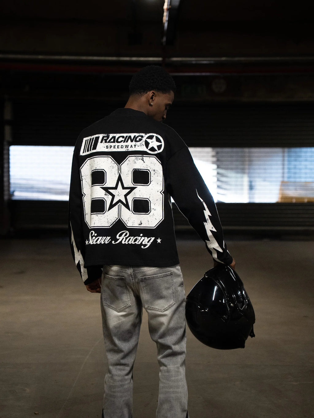 Siarr Speedway L/S T-Shirt - Black