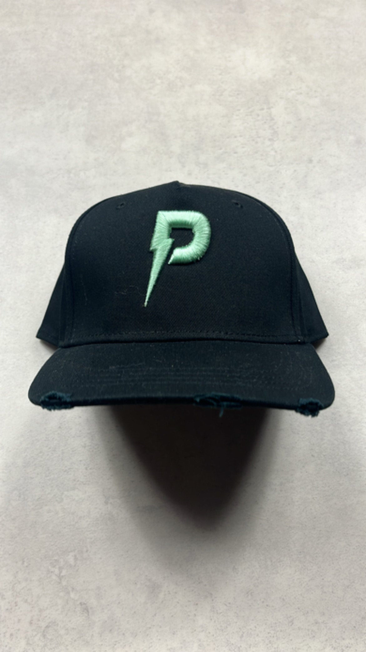 Patterned Mint Green Hat