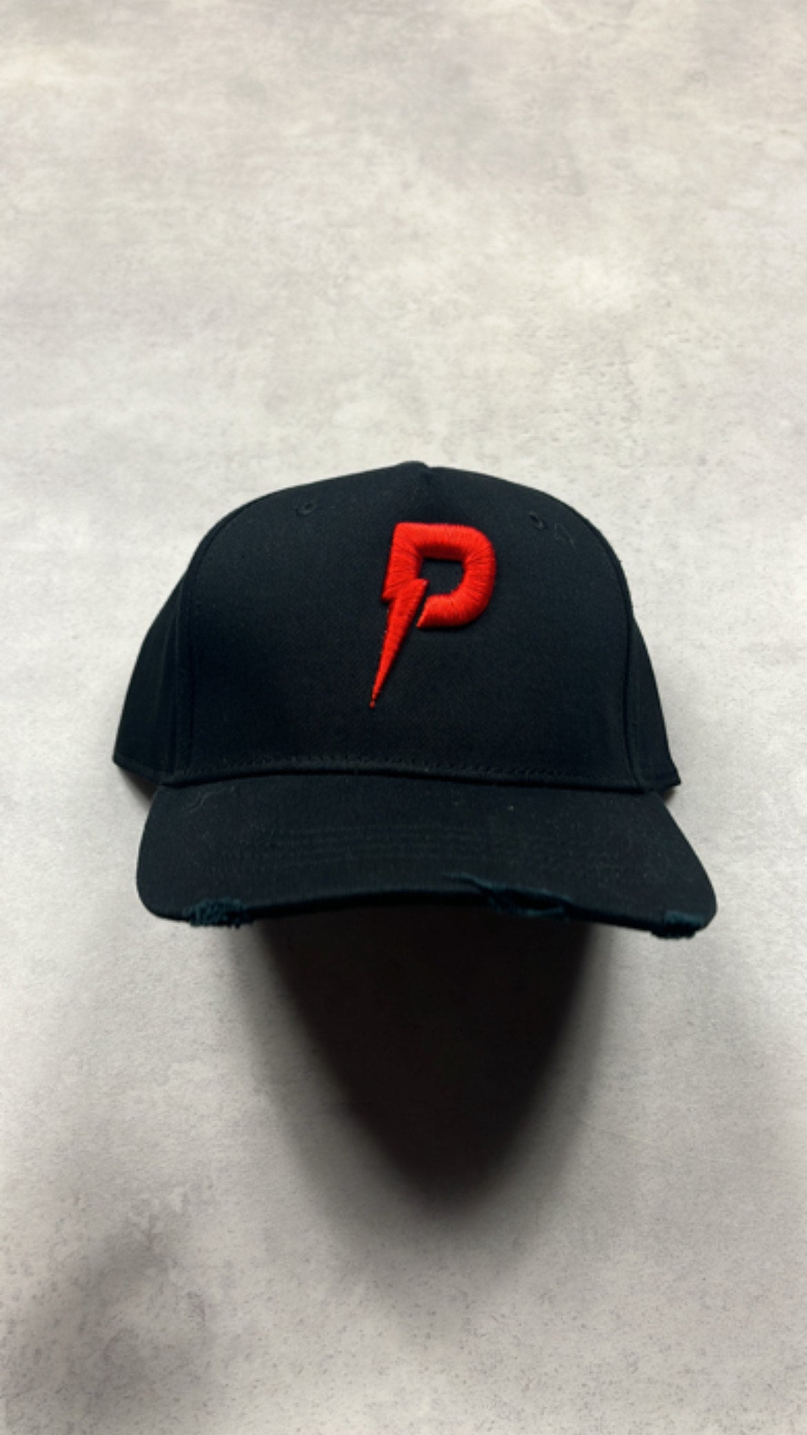 Patterned Solar Red Hat